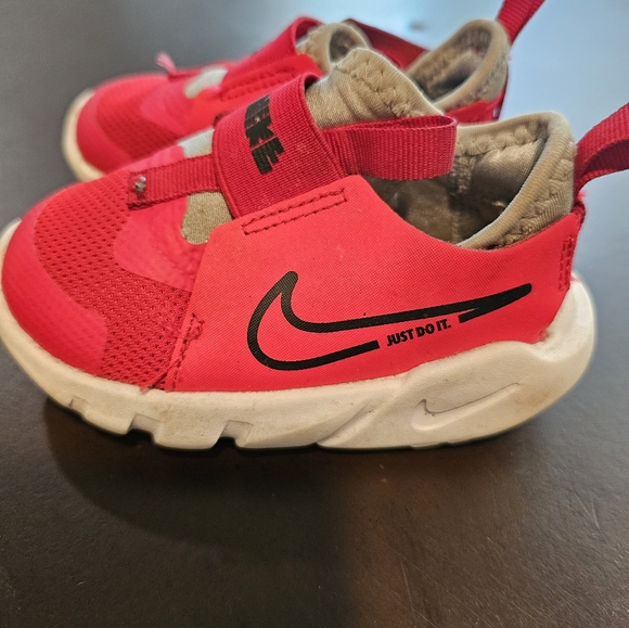 Nike Other - Nike Red and White Sneakers with Velcro Closure